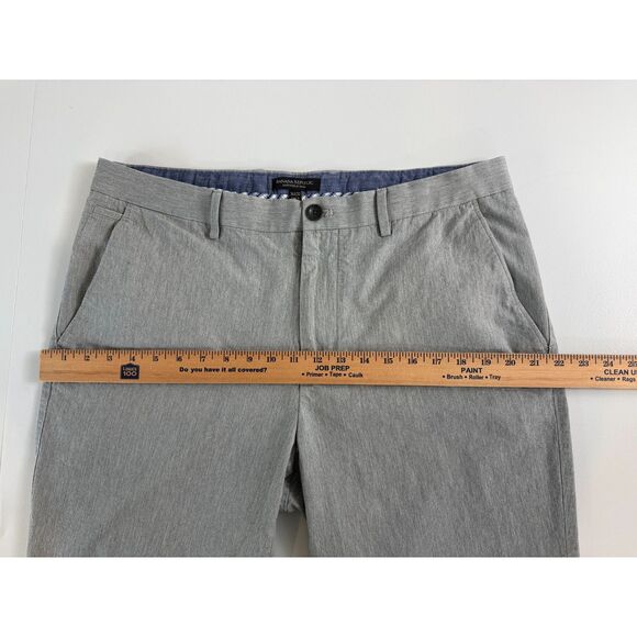 Banana Republic Men's Kentfield Pants Heather Grey Cotton Size 36 x 32 - Picture 8 of 12